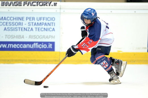 2015-10-10 Diavoli Sesto-Hockey Milano Rossoblu U14 1522 Michelangelo Romano